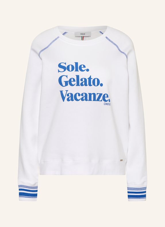 CINQUE Sweatshirt CIVACANZE WEISS/ BLAU
