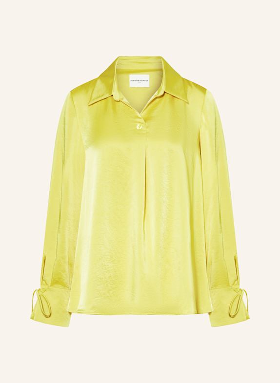 CLAUDIE PIERLOT Blusenshirt aus Satin GELB