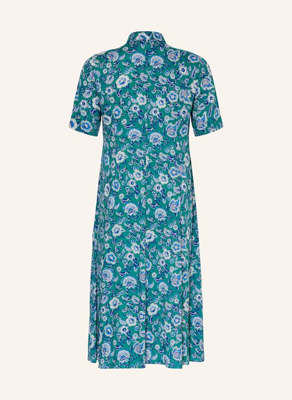 MARINA RINALDI SPORT Hemdblusenkleid OGGETTTI GRÜN/ BLAU/ WEISS