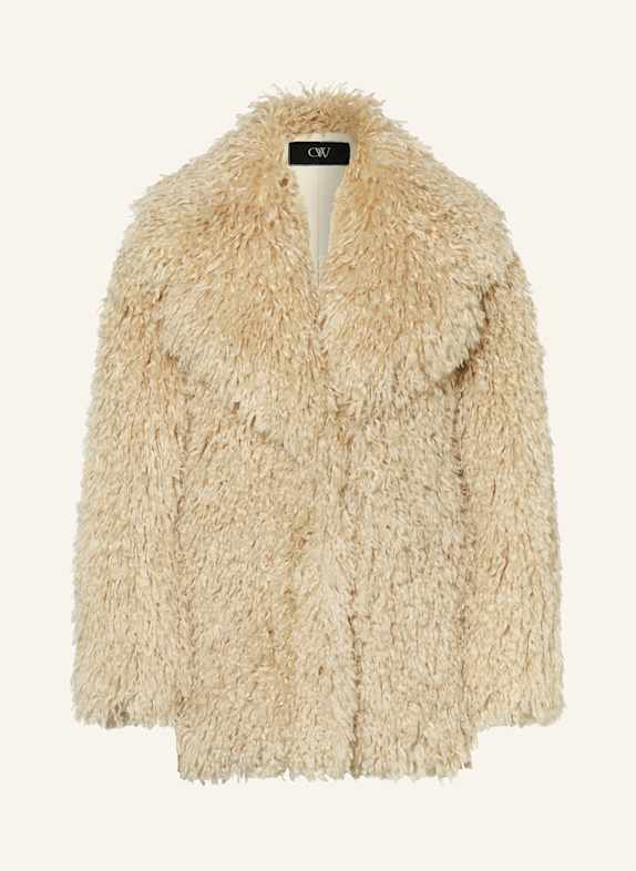OW Collection Teddyfell-Jacke NORA BEIGE