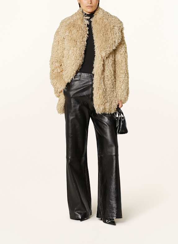 OW Collection Teddyfell-Jacke NORA BEIGE