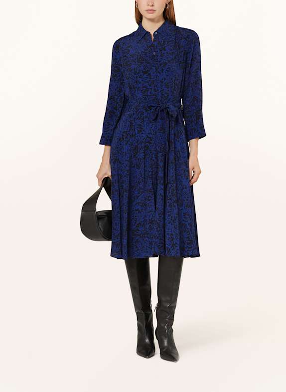 HOBBS Hemdblusenkleid LAINEY DUNKELBLAU / SCHWARZ