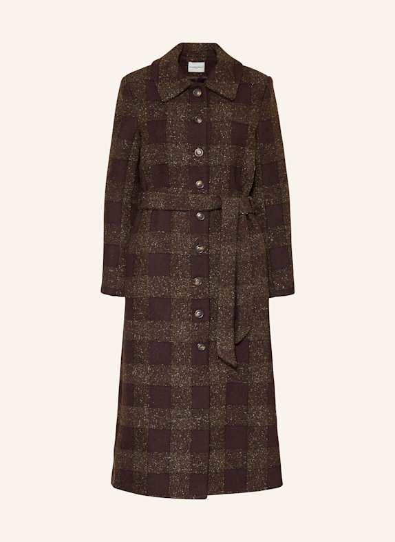 CLAUDIE PIERLOT Mantel BRAUN/ DUNKELROT
