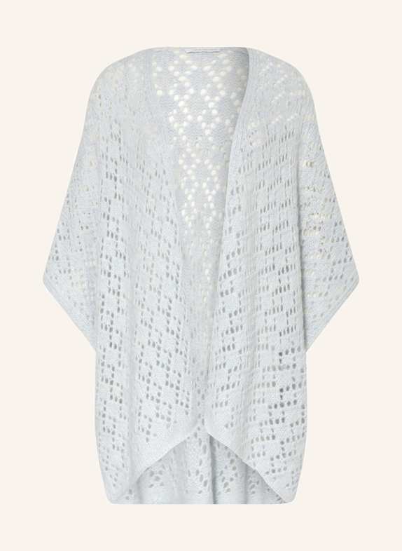 HERZEN'S ANGELEGENHEIT Cashmere cape BLUE GRAY