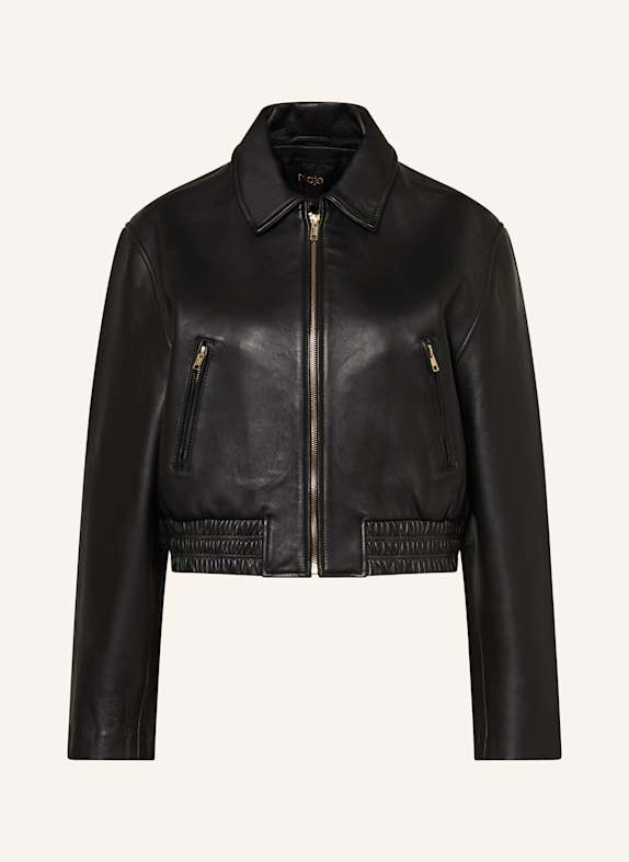maje Lederjacke SCHWARZ