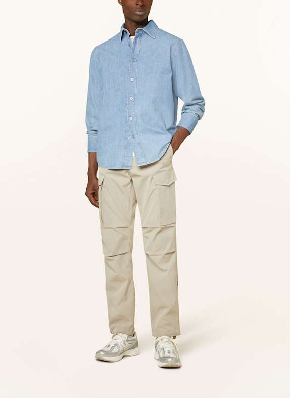 G-Star Cămașă din denim Regular Fit ALBASTRU