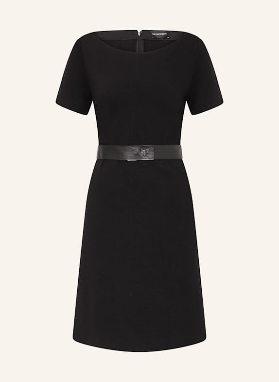 EMPORIO ARMANI Etuikleid aus Jersey SCHWARZ