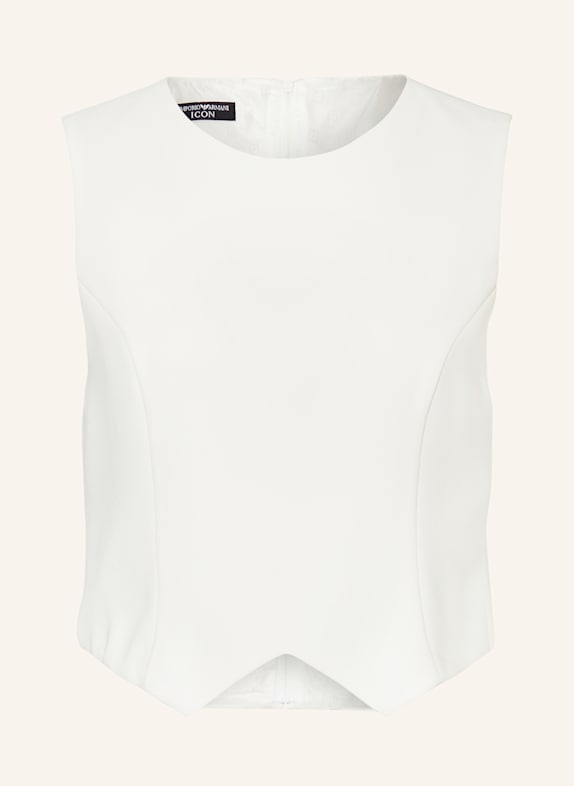 EMPORIO ARMANI Cropped-Blusentop WEISS