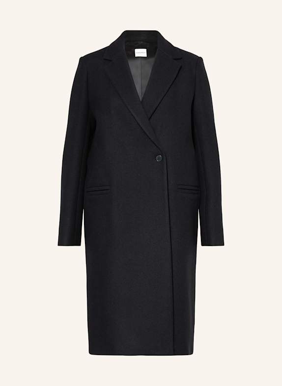 CLAUDIE PIERLOT Tweed-Mantel DUNKELBLAU