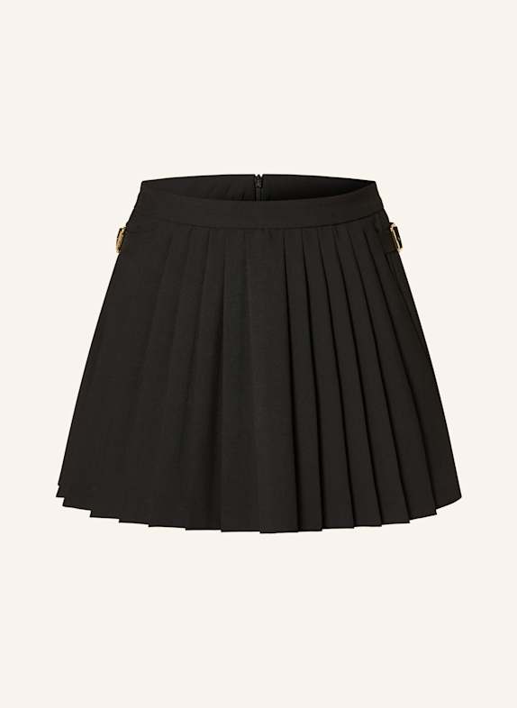 SANDRO Plisowana spódnica CZARNY