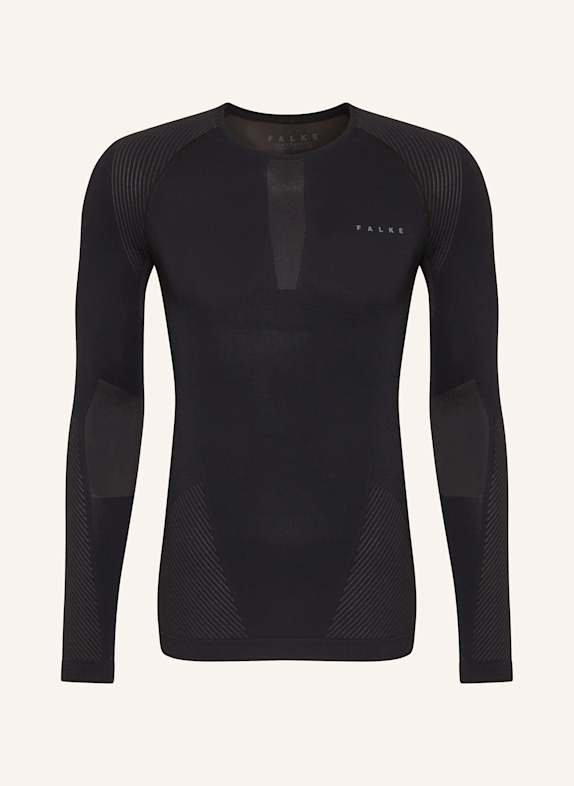 FALKE Funktionswäsche-Shirt WARM SCHWARZ