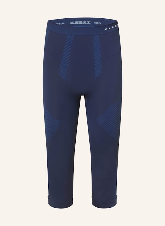 FALKE WARM functional underwear trousers with cropped leg length DARK BLUE