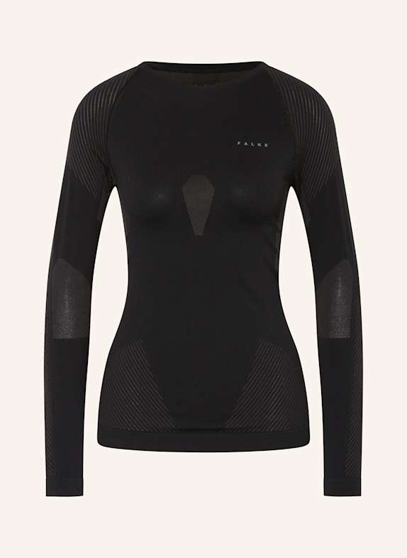 FALKE Funktionswäsche-Shirt WARM SCHWARZ