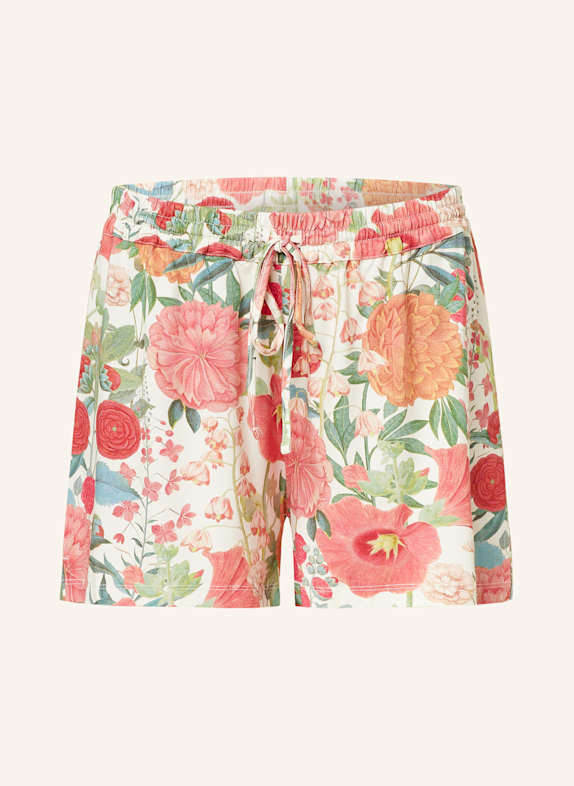 ESSENZA Schlafshorts NORI FLORENTIEN ECRU/ HELLROT/ GRÜN