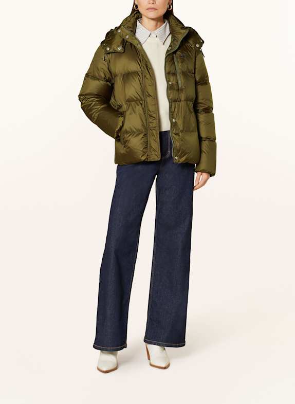 POLO RALPH LAUREN Daunenjacke mit abnehmbarer Kapuze OLIV