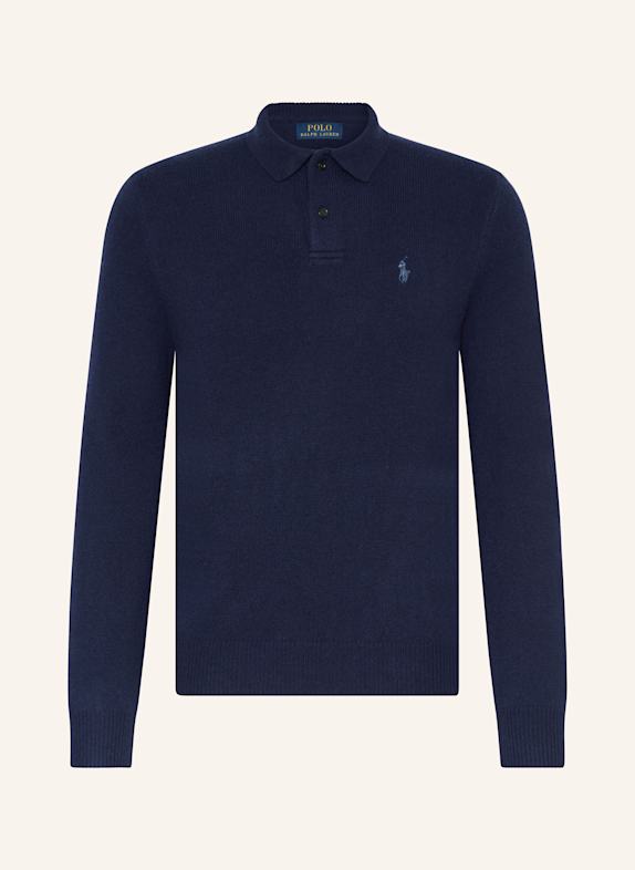 POLO RALPH LAUREN Strick-Poloshirt DUNKELBLAU