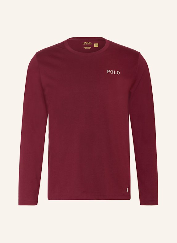 POLO RALPH LAUREN Pajama shirt DARK RED