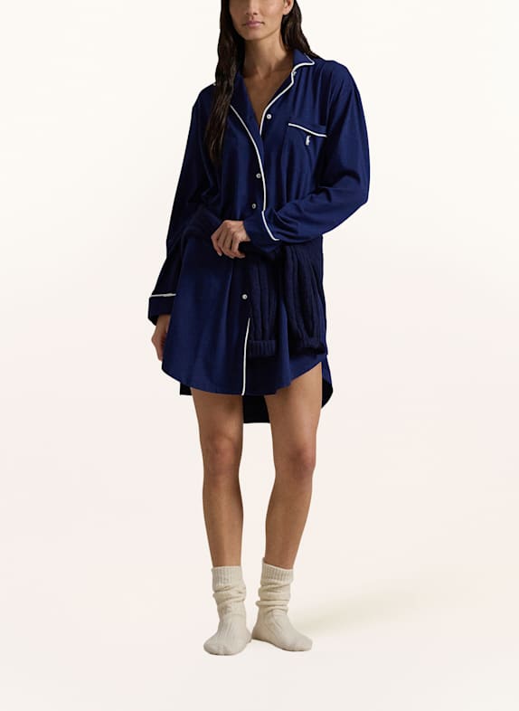 POLO RALPH LAUREN Nattkjole MØRKEBLÅ / HVID