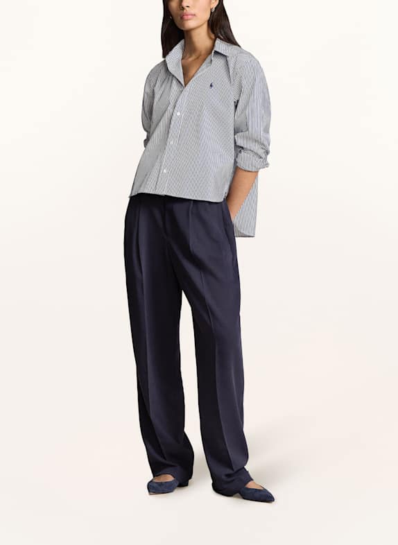 POLO RALPH LAUREN Hemdbluse WEISS / DUNKELBLAU