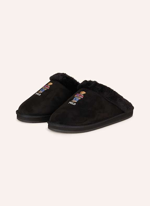 POLO RALPH LAUREN Hausschuhe KAYLEIGH SCHWARZ