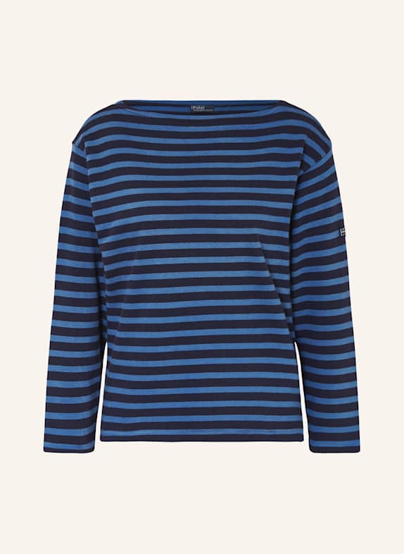 Logo Zip t-shirt DKNY t-shirt med blok-logo BLUE/ DARK BLUE