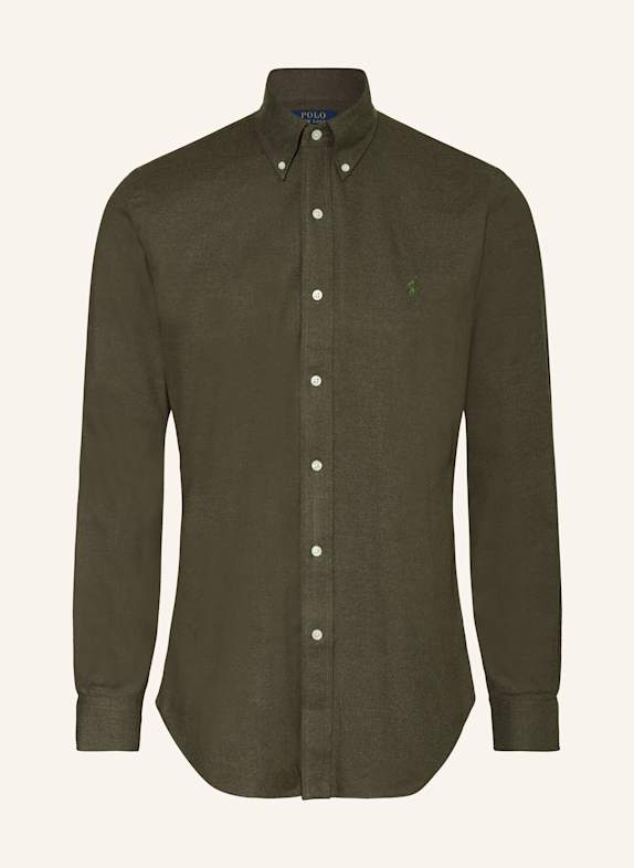 POLO RALPH LAUREN Hemd Custom Fit DUNKELGRÜN
