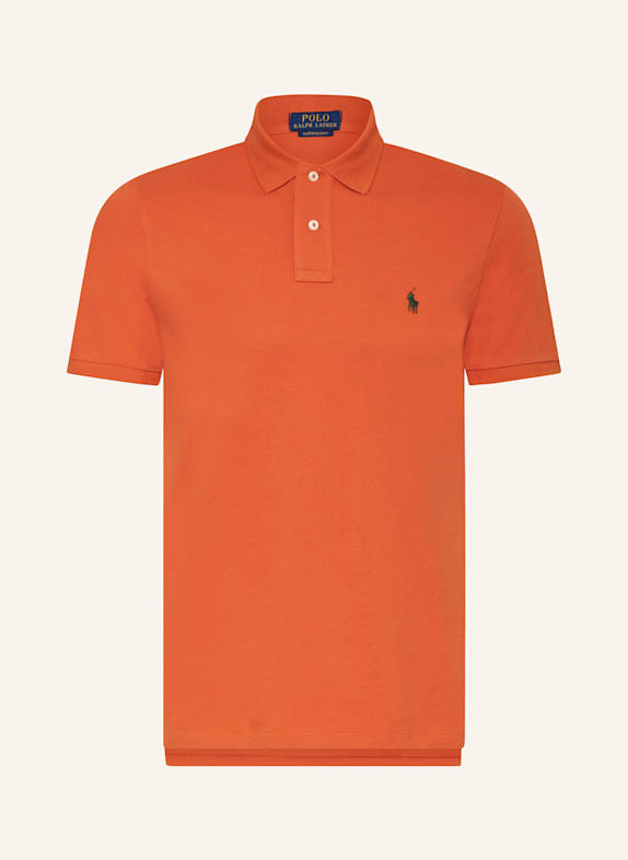 POLO RALPH LAUREN Piqué polo shirt custom slim fit  ORANGE