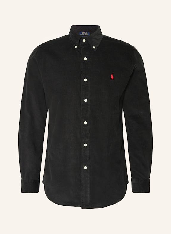 POLO RALPH LAUREN Cordhemd Custom Fit SCHWARZ