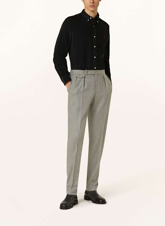 POLO RALPH LAUREN Cordhemd Custom Fit SCHWARZ
