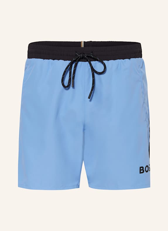 BOSS Badeshorts STARFISH HELLBLAU/ DUNKELBLAU