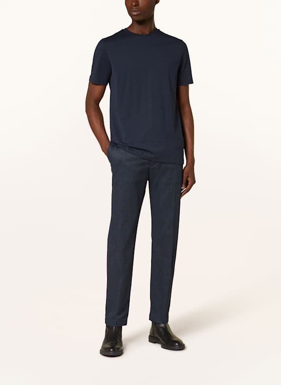 BOSS Tricou THOMPSON ALBASTRU ÎNCHIS