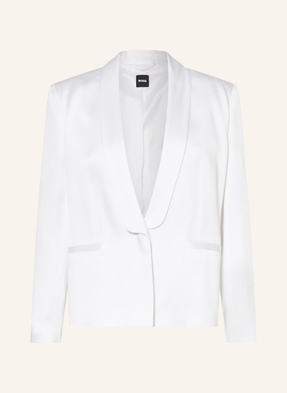 BOSS Satinblazer JANKA3 WEISS