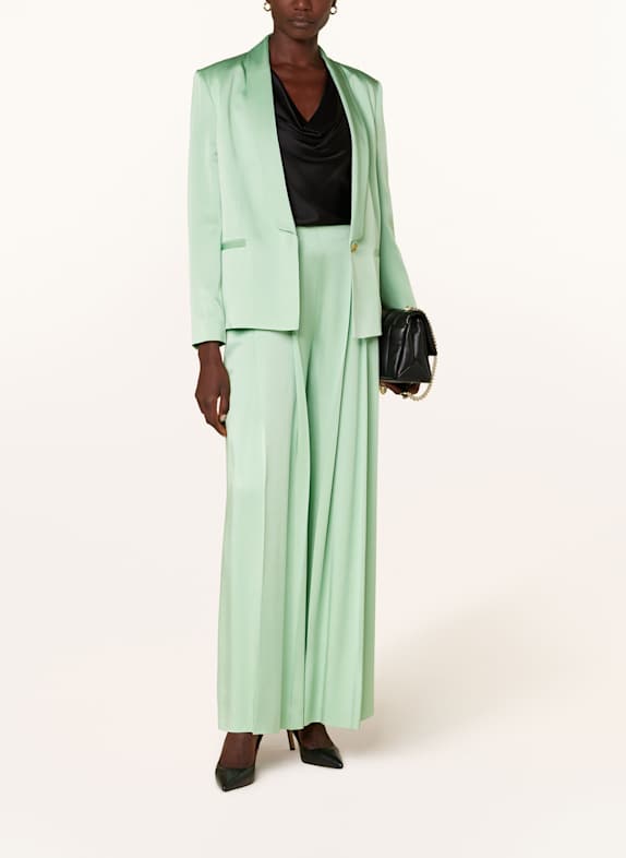 BOSS Satin blazer JANKA3 LIGHT GREEN