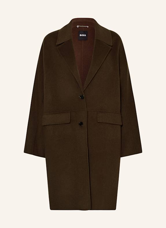 BOSS Oversized-Wollmantel CATTINA KHAKI