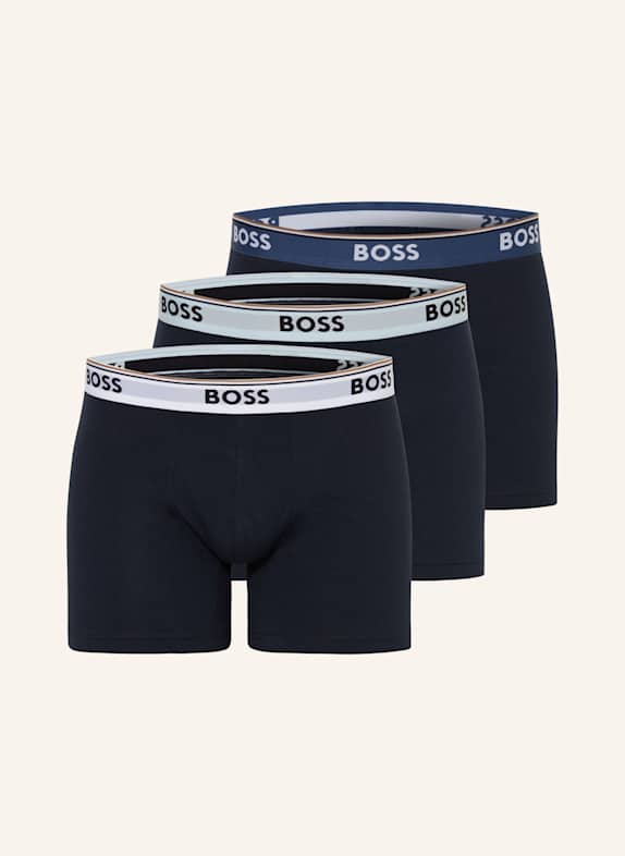 BOSS 3er-Pack Boxershorts POWER DUNKELBLAU
