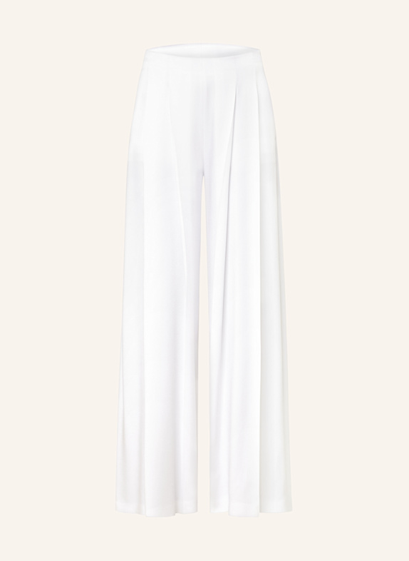 BOSS Marlenehose TETOSA aus Satin WEISS