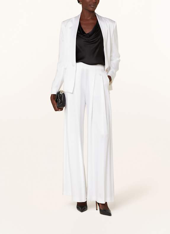 BOSS Marlenehose TETOSA aus Satin WEISS