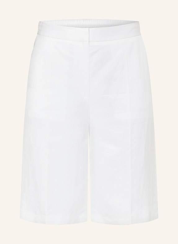 BOSS Shorts TELINI mit Leinen WEISS