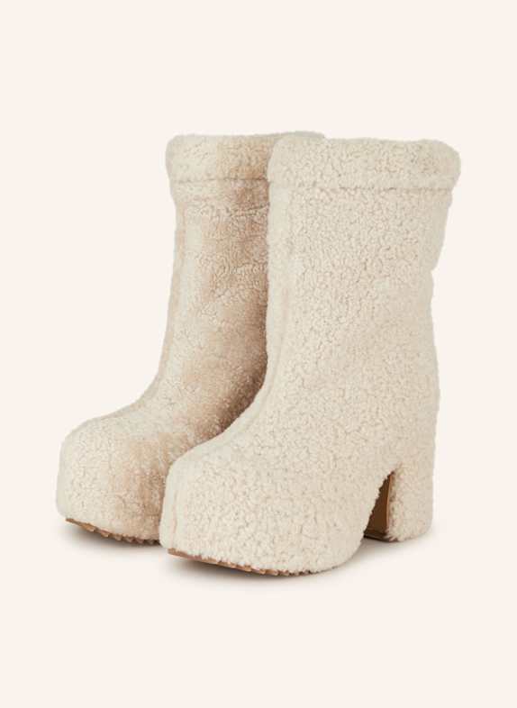 INUIKII Plateau-Stiefeletten BEIGE