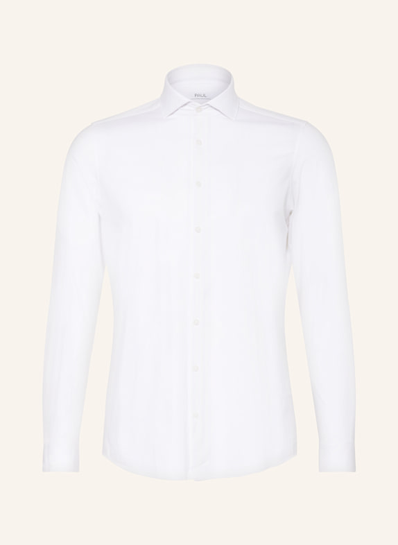 PAUL Jerseyhemd Slim Fit WEISS