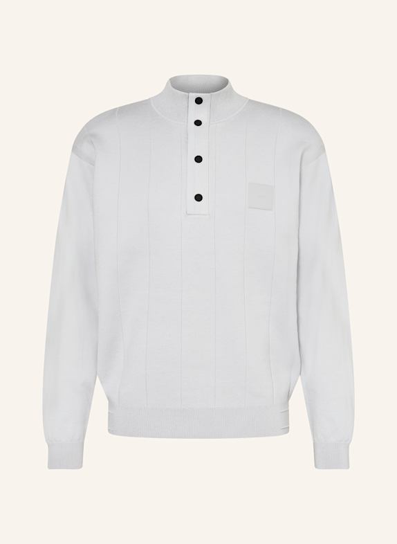 BOSS Sweter NEEDLE JASNOCZARY