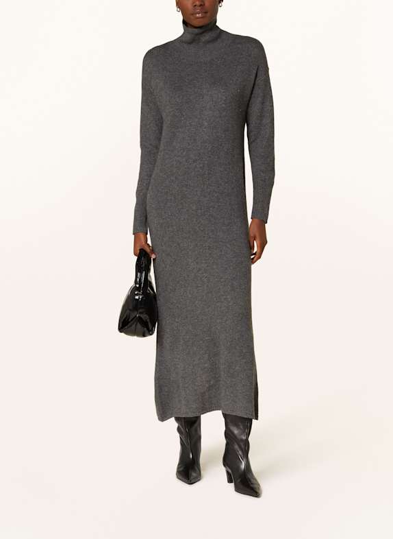 MRS & HUGS Strickkleid aus Cashmere DUNKELGRAU