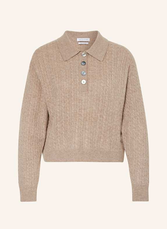 MRS & HUGS Cashmere-Pullover TAUPE