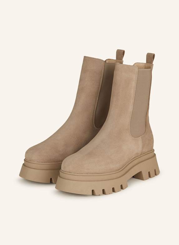 MRS & HUGS Chelsea-Boots BEIGE