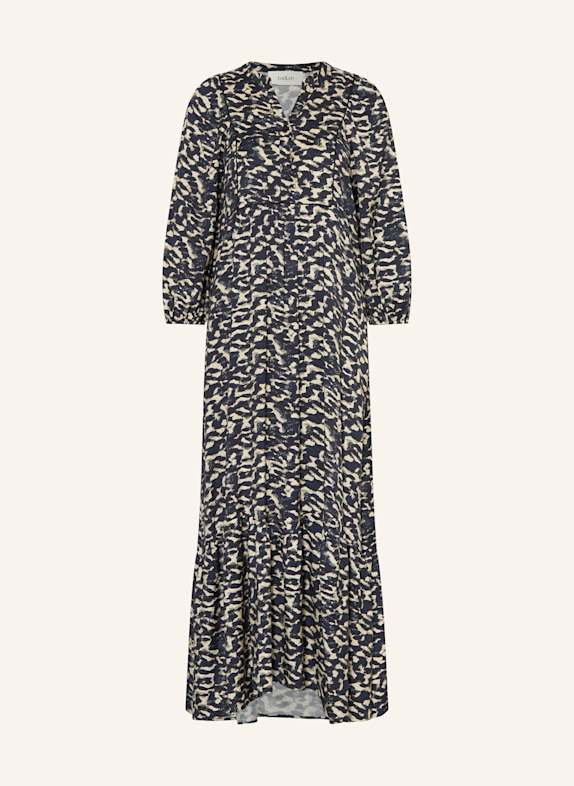 ba&sh Kleid AGATHA DUNKELBLAU/ ECRU