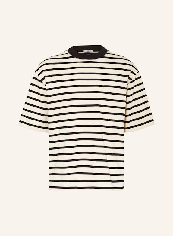 COS Oversized shirt WHITE/ BLACK