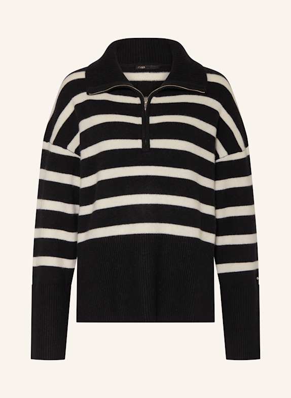 maje Troyer aus Cashmere SCHWARZ/ ECRU