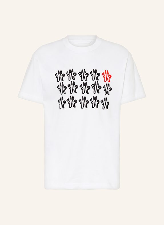 MONCLER T-Shirt WEISS/ SCHWARZ