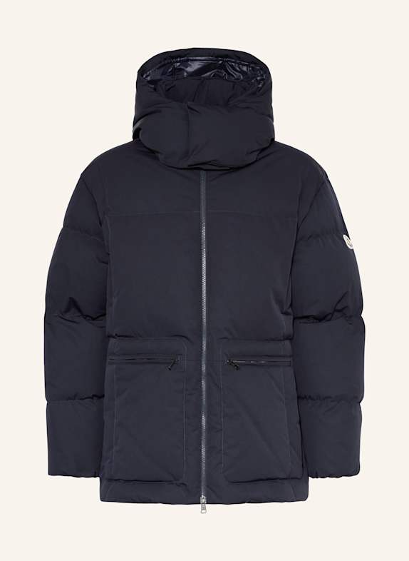 MONCLER Daunenjacke HABAGAT mit abnehmbarer Kapuze DUNKELBLAU