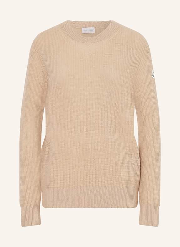MONCLER Sweter CAMELOWY